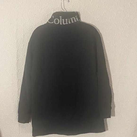 Columbia Black Sportswear Pullover Logo Heavy Back Collar Women’s Medium - Picture 7 of 8